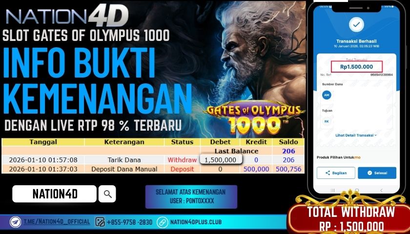 NATION4D -SLOT GATES OF OLYMPUS 1000 RP.1,500,000 LUNAS!
