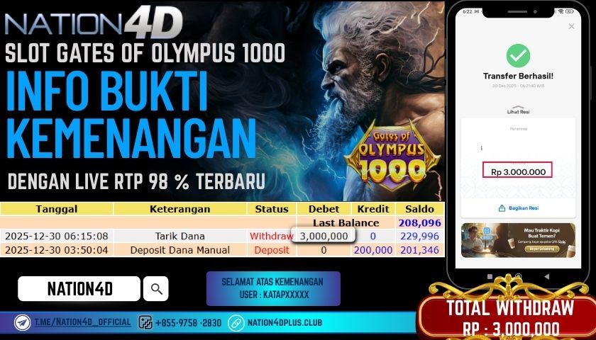 NATION4D-SLOT GATES OF OLYMPUS 1000 RP.3,000,000– LUNAS