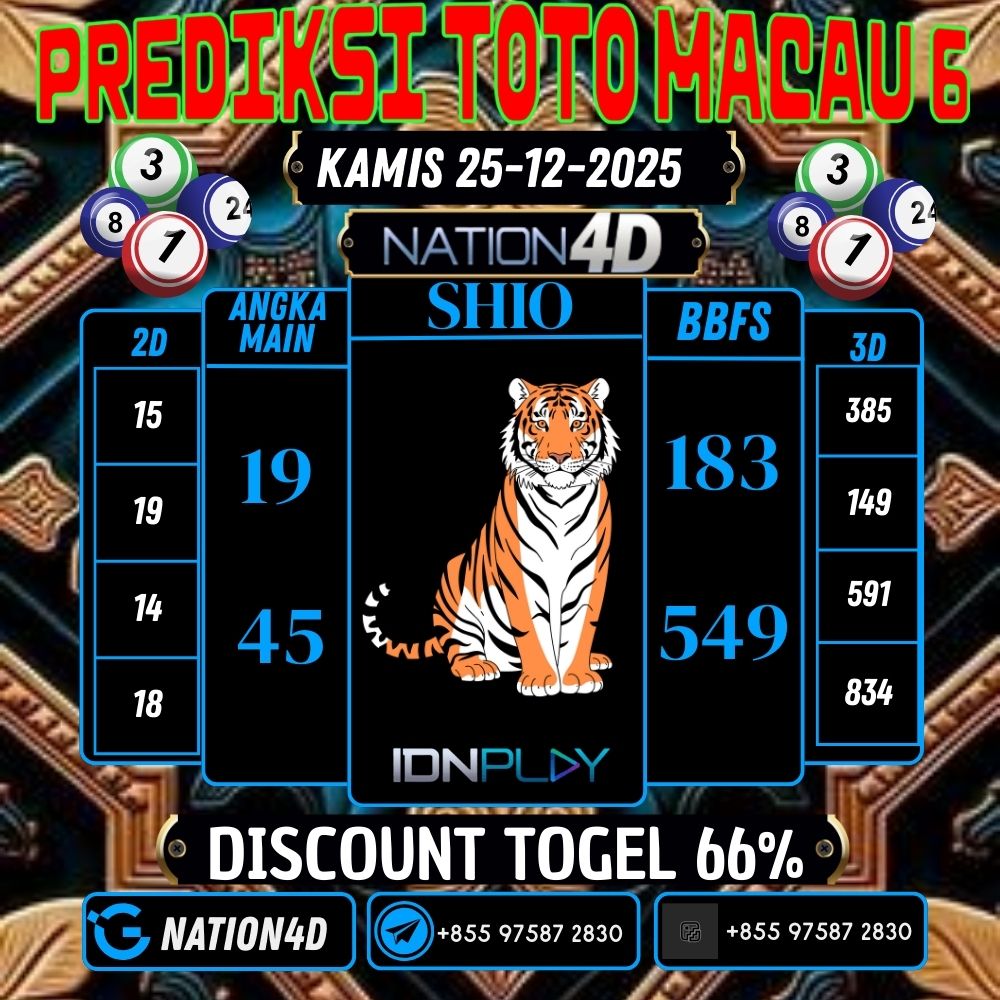 PREDIKSI TOTO MACAU 6