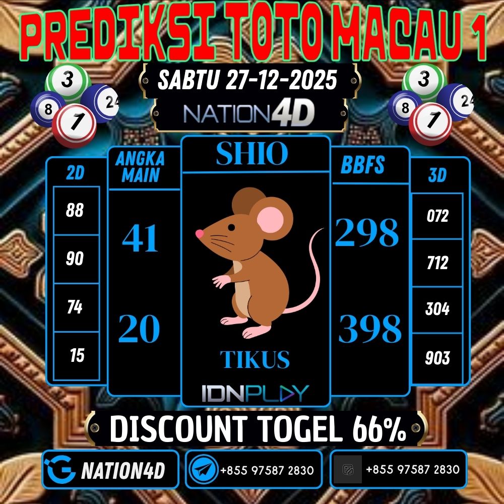 PREDIKSI TOTO MACAU 1