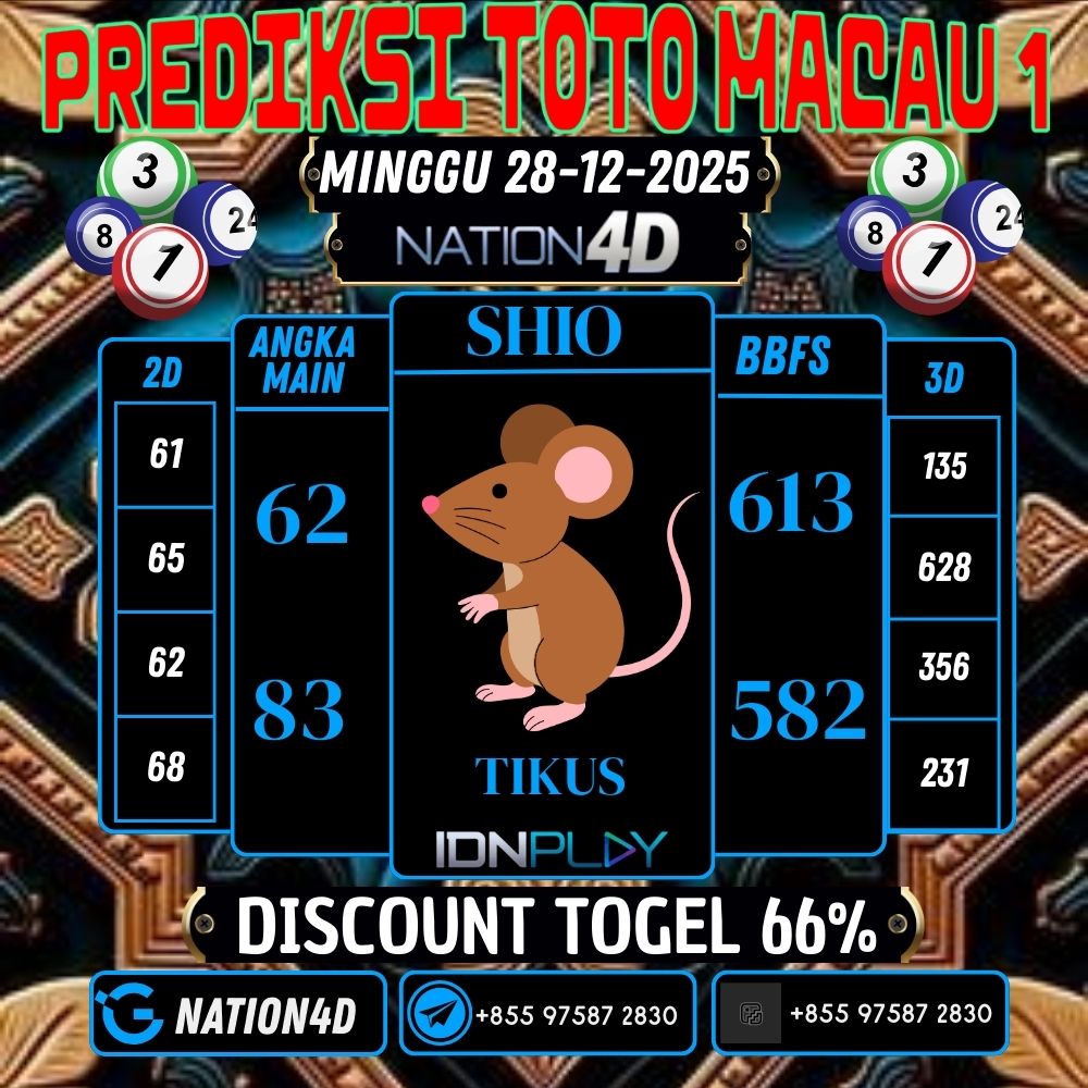 PREDIKSI TOTO MACAU 1