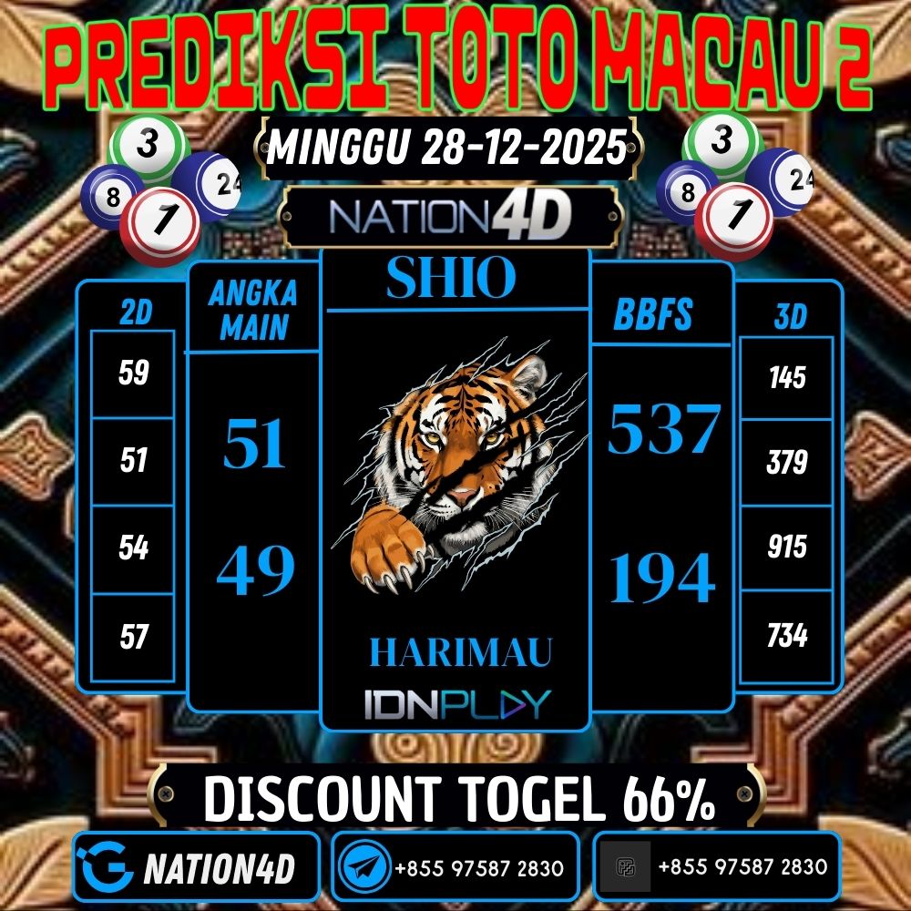 PREDIKSI TOTO MACAU 2