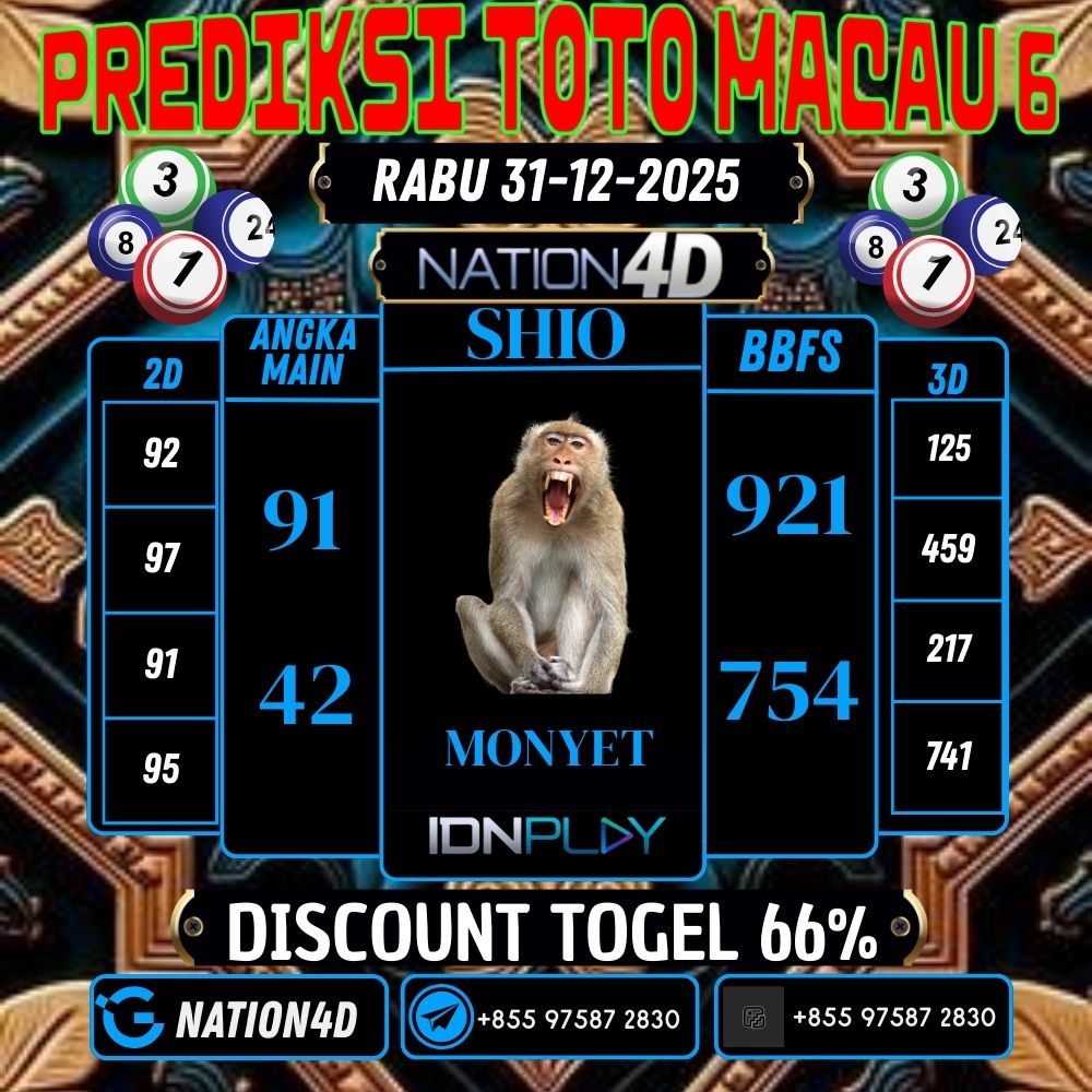 PREDIKSI TOTO MACAU 6