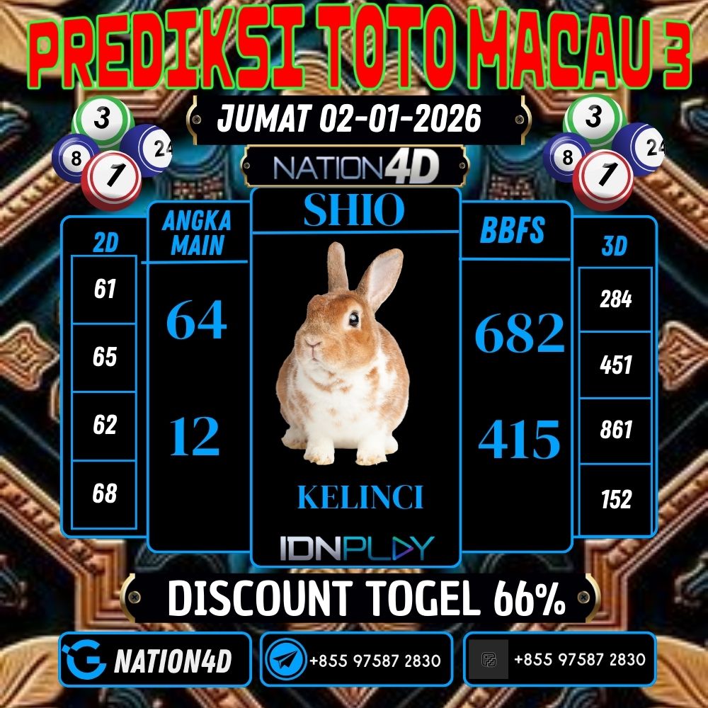 PREDIKSI TOTO MACAU 3