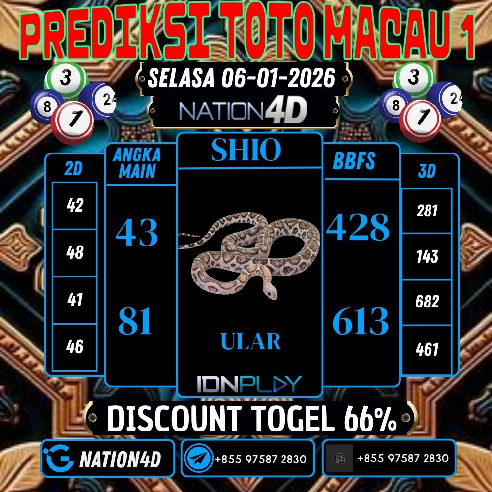 PREDIKSI TOTO MACAU 1