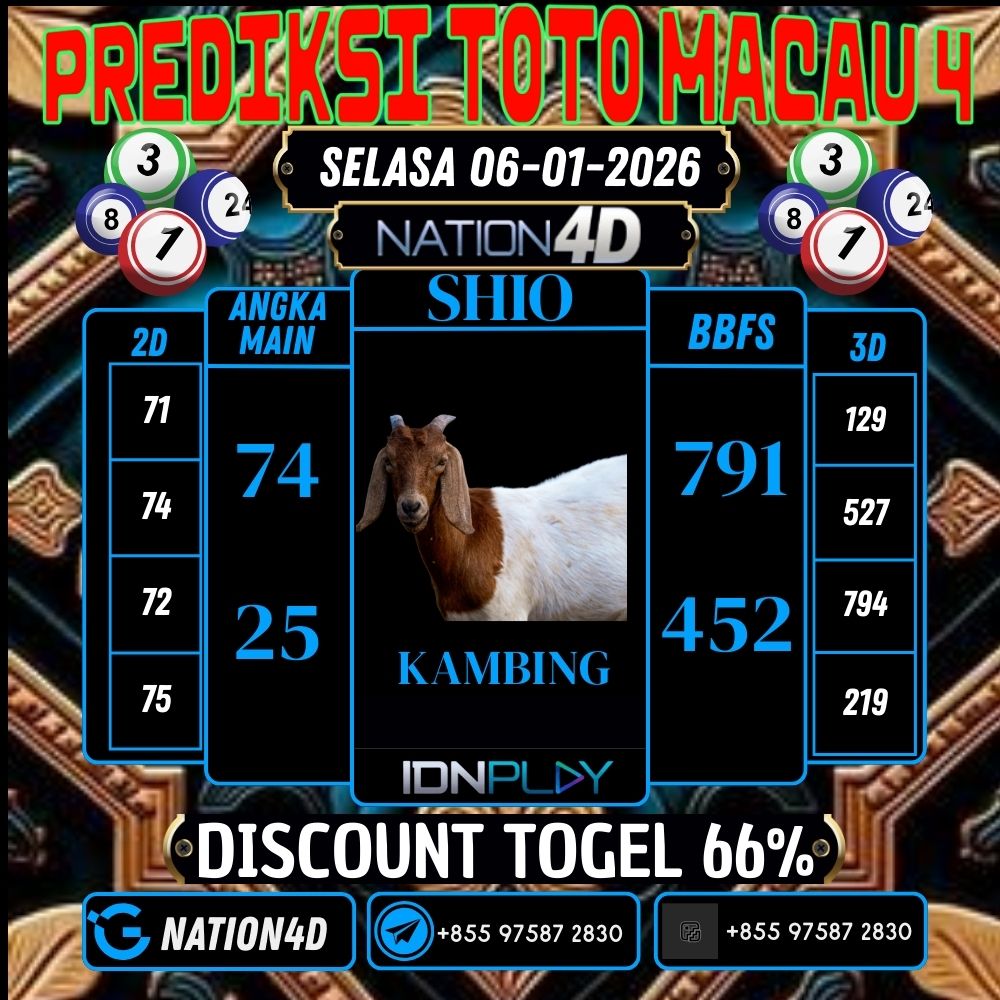 PREDIKSI TOTO MACAU 4