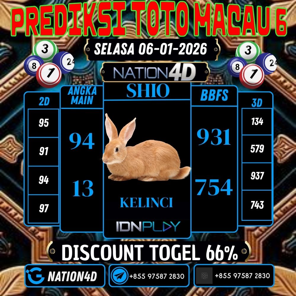 PREDIKSI TOTO MACAU 6