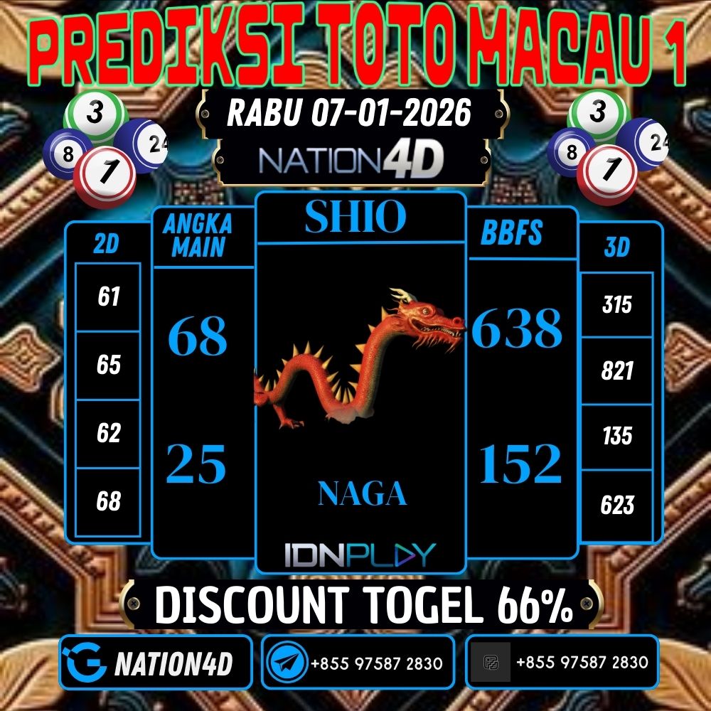 PREDIKSI TOTO MACAU 1