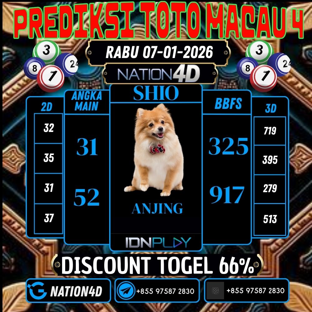 PREDIKSI TOTO MACAU 4