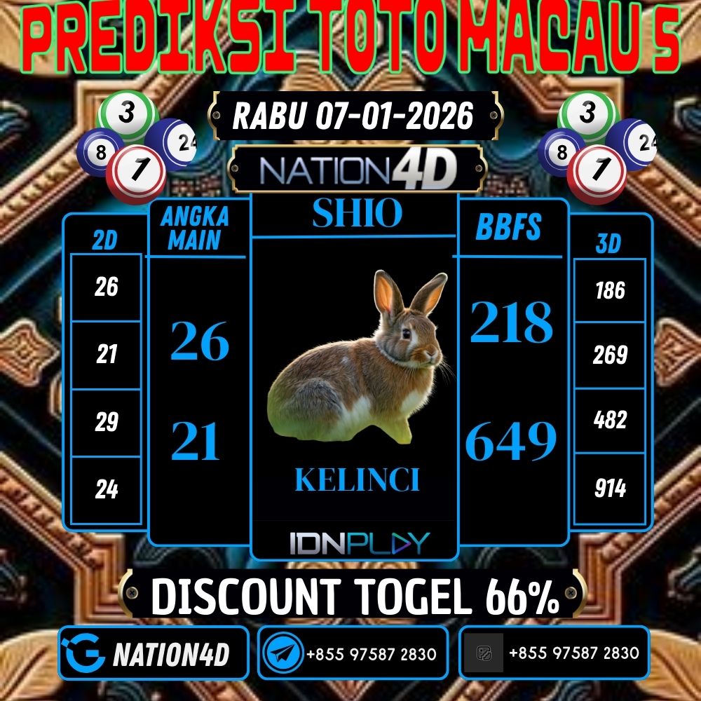 PREDIKSI TOTO MACAU 5