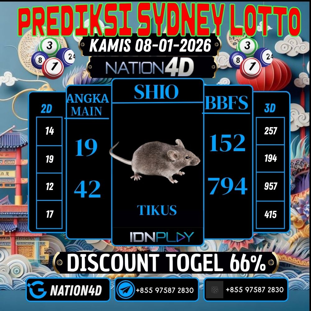 PREDIKSI SYDNEY LOTTO