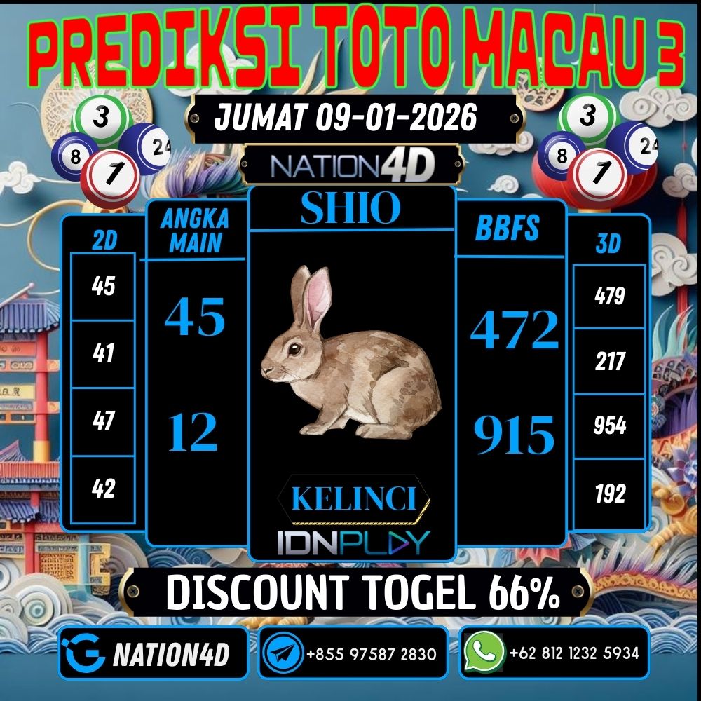 PREDIKSI TOTO MACAU 3