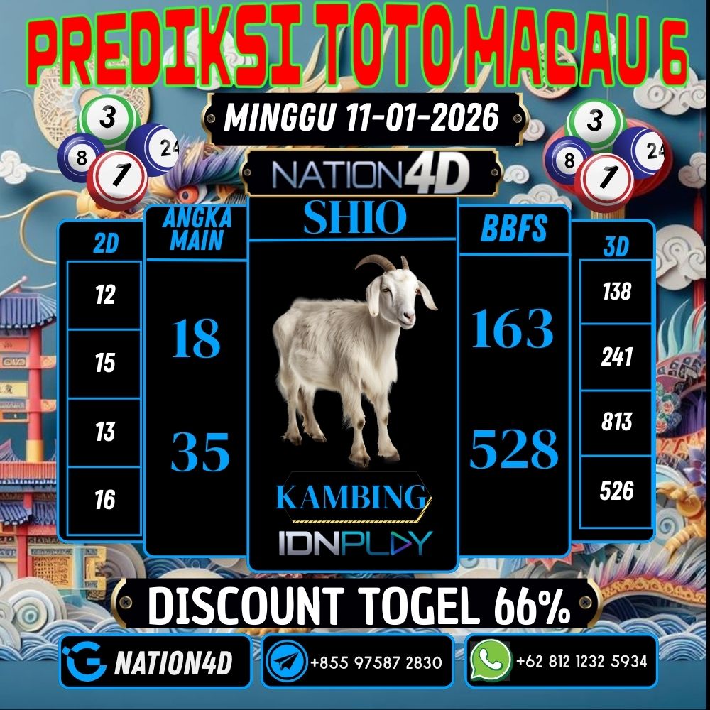 PREDIKSI TOTO MACAU 6