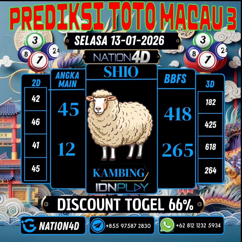 PREDIKSI TOTO MACAU 3