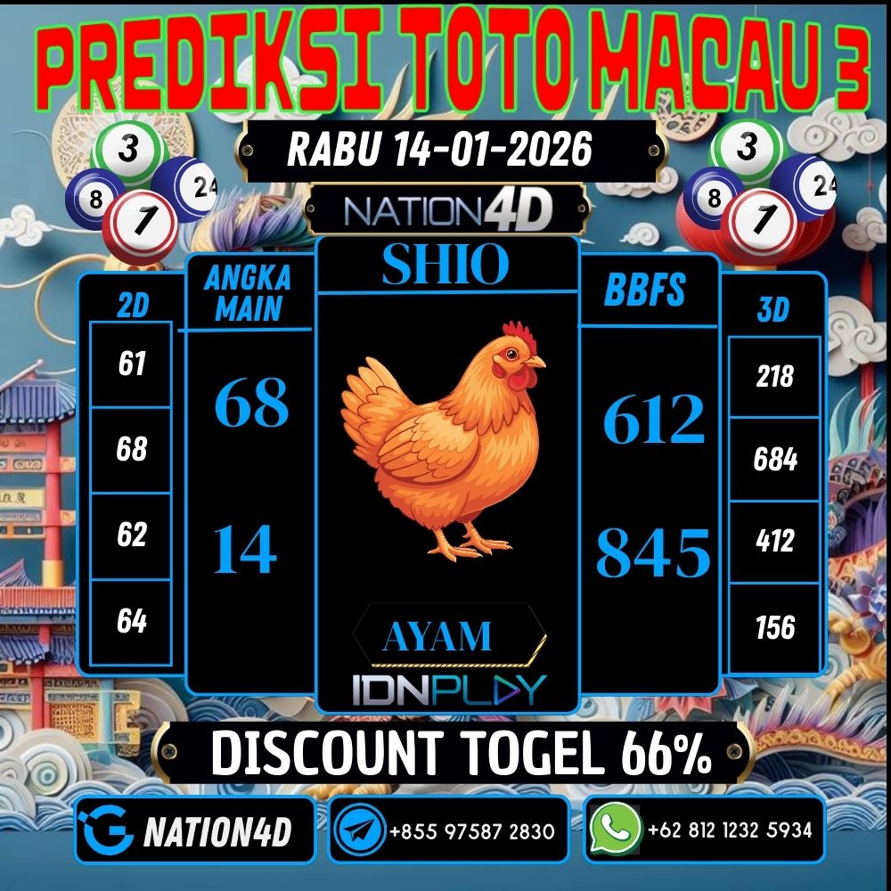 PREDIKSI TOTO MACAU 3