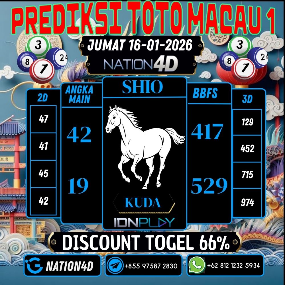 PREDIKSI TOTO MACAU 1