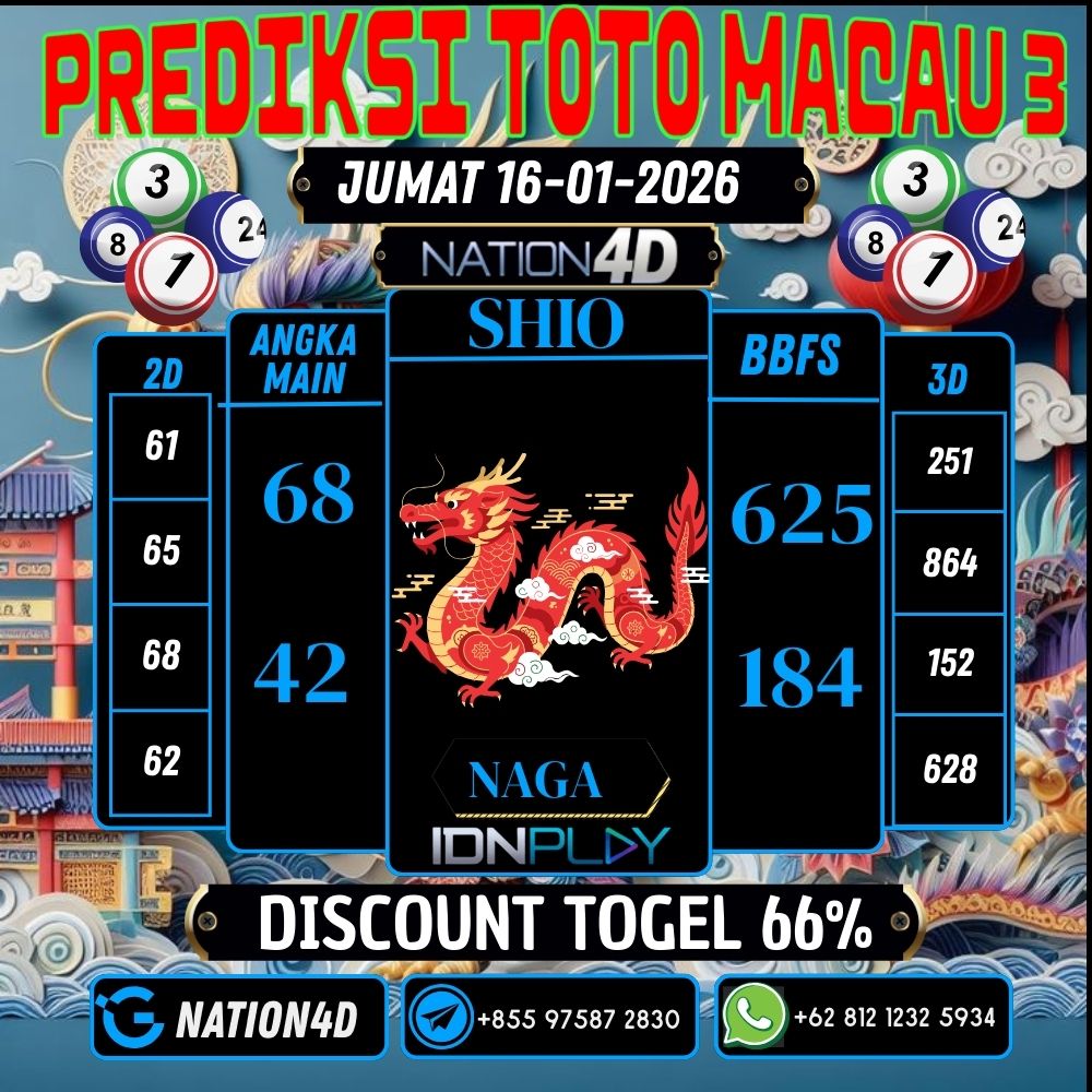 PREDIKSI TOTO MACAU 3