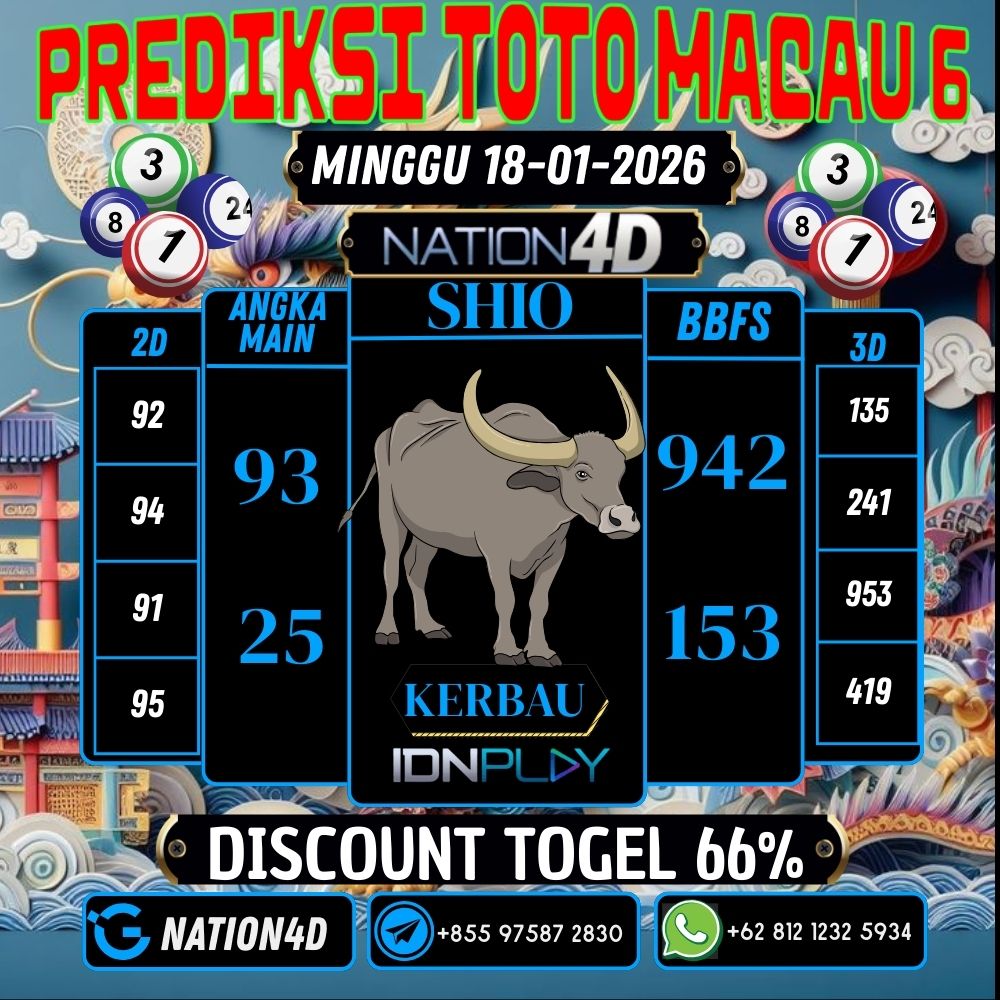 PREDIKSI TOTO MACAU 6