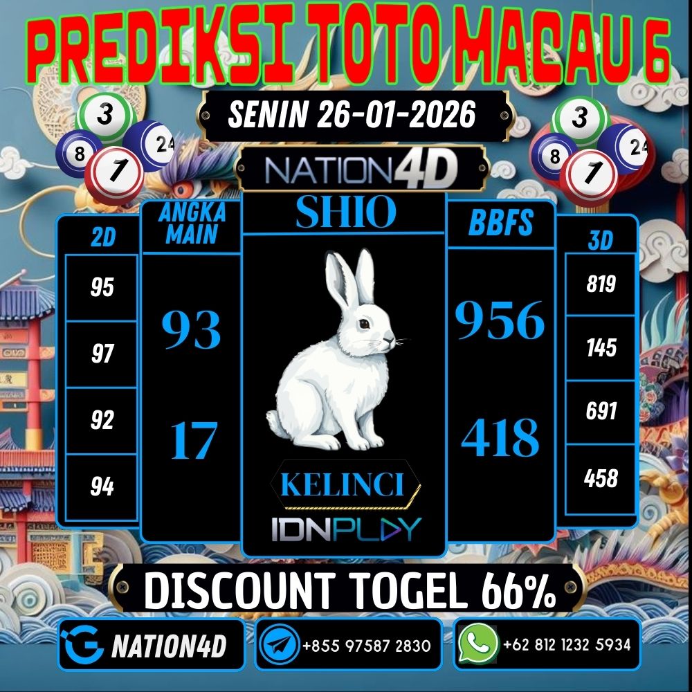 PREDIKSI TOTO MACAU 6
