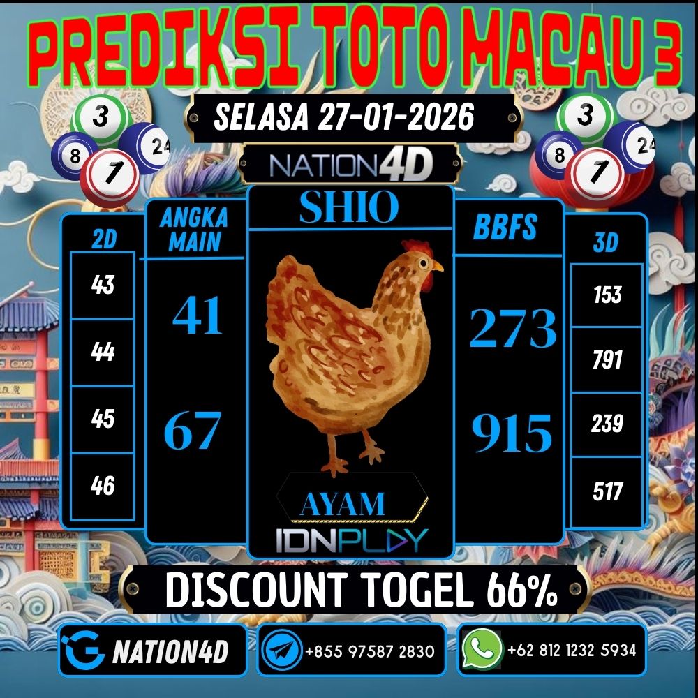 PREDIKSI TOTO MACAU 3