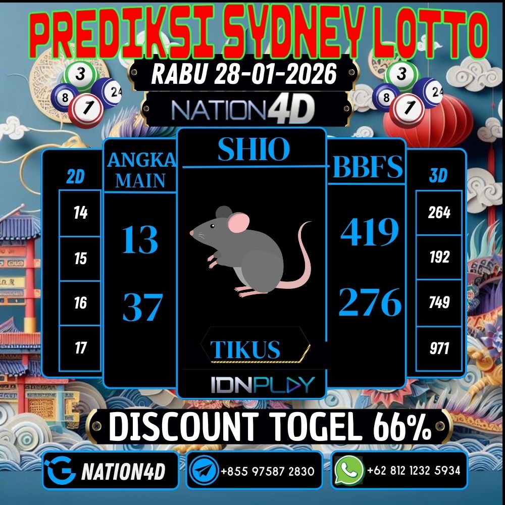 PREDIKSI SYDNEY LOTTO